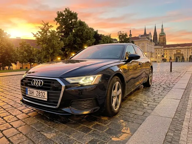 Černé Audi A6 (2022)